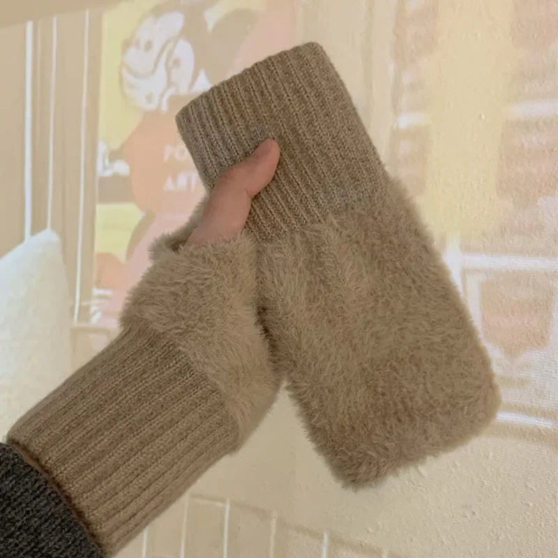 Luxury Mink Fleece Gloves