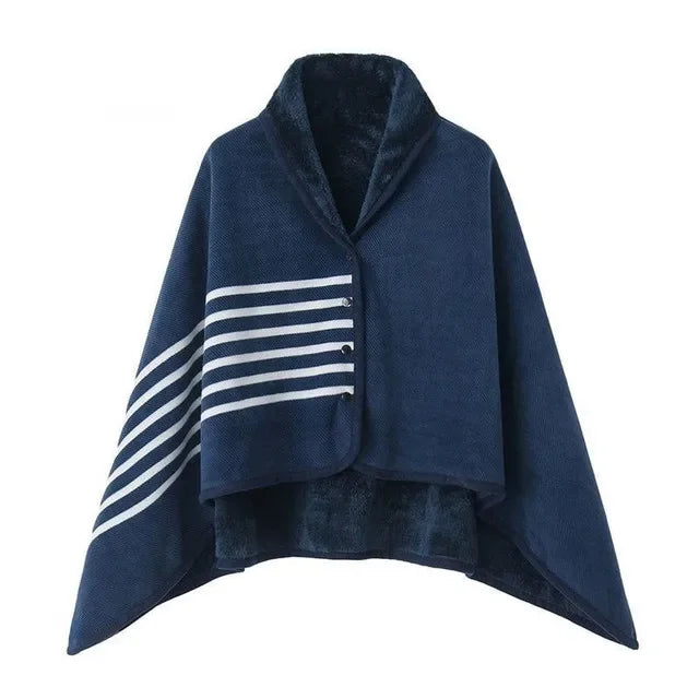 Wearable Plaid Fleece Blanket